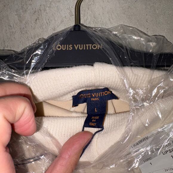 LOUIS VUITTON Casual Shorts Cream White and white wool oversize Bermudas SZ L - Picture 6 of 10